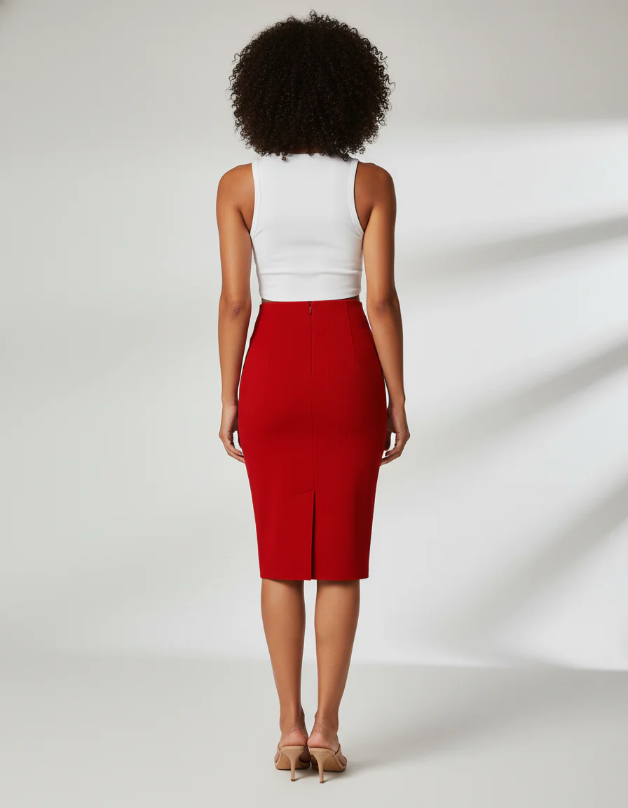 Ensemble Crop Top Jupe Crayon