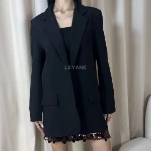 Veste blazer oversized - Noir