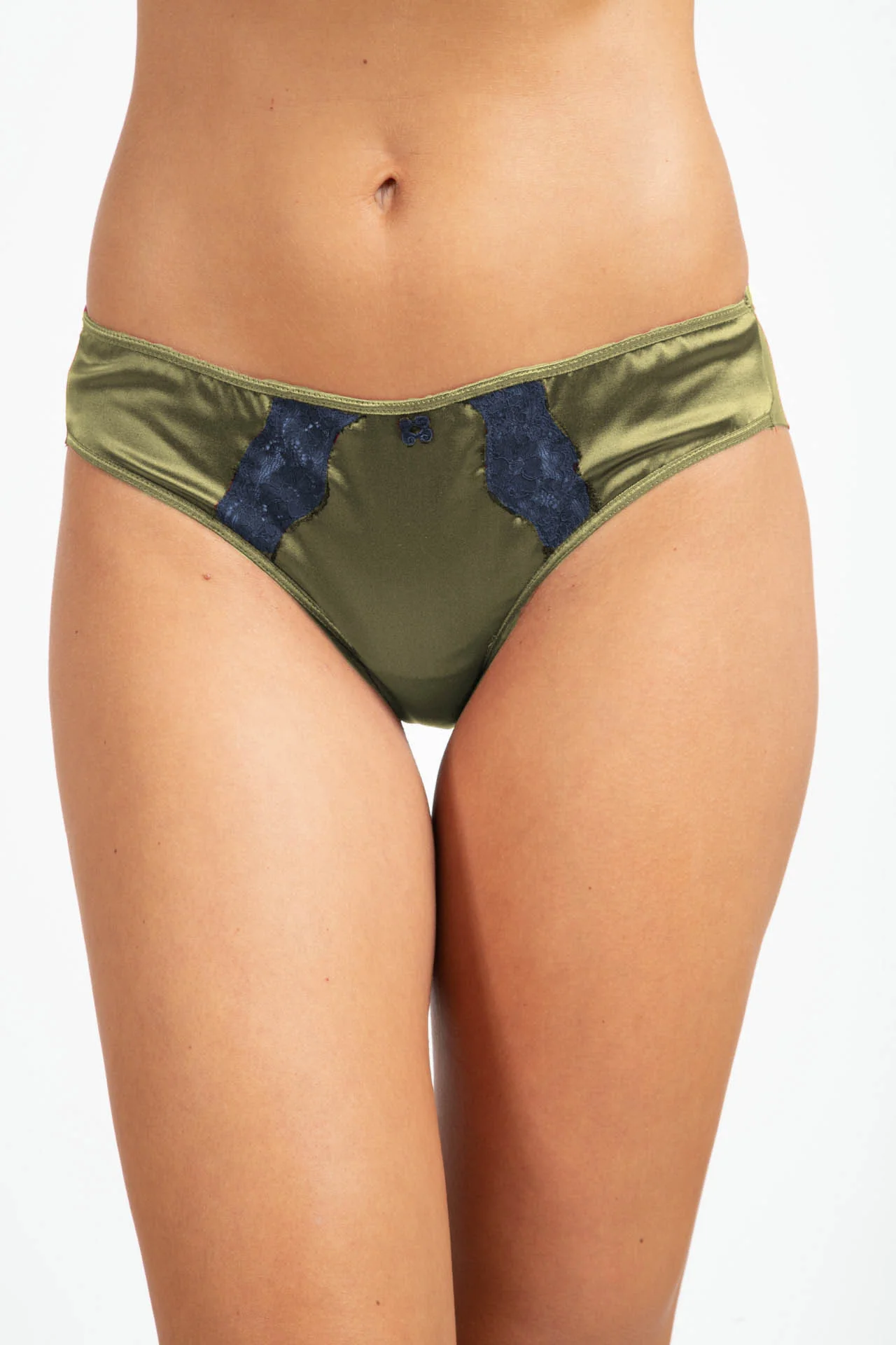 Culotte en soie Kaki - Deepblu