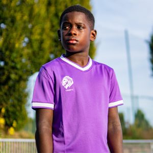 Maillot Classic Violet/Blanc Enfant