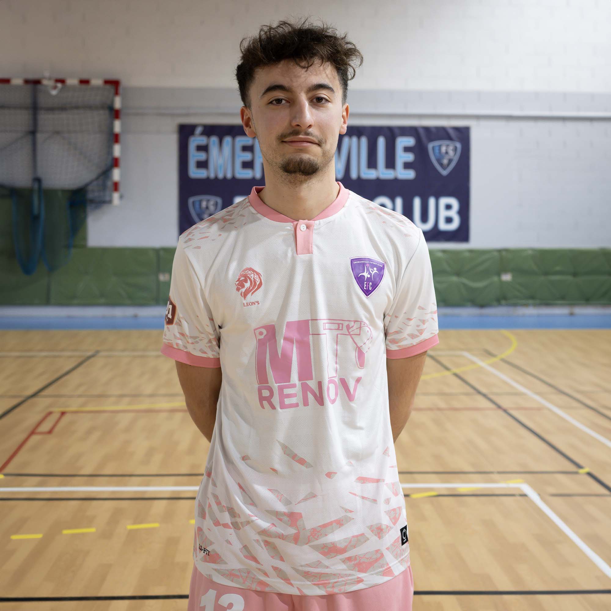 Maillot Eterna Rose/Blanc Emerainville Futnet Club