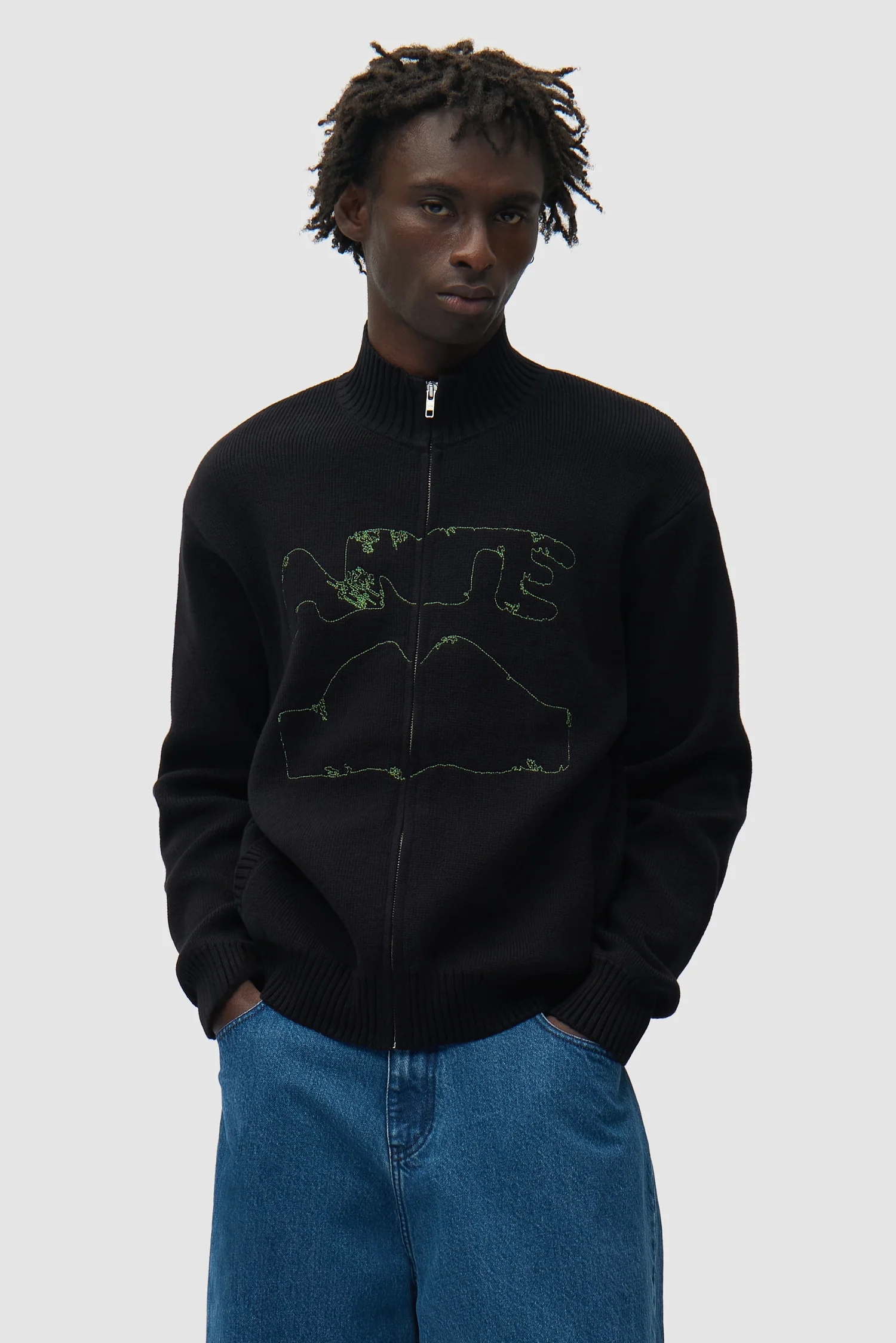 Cardigan à col Diels – Noir