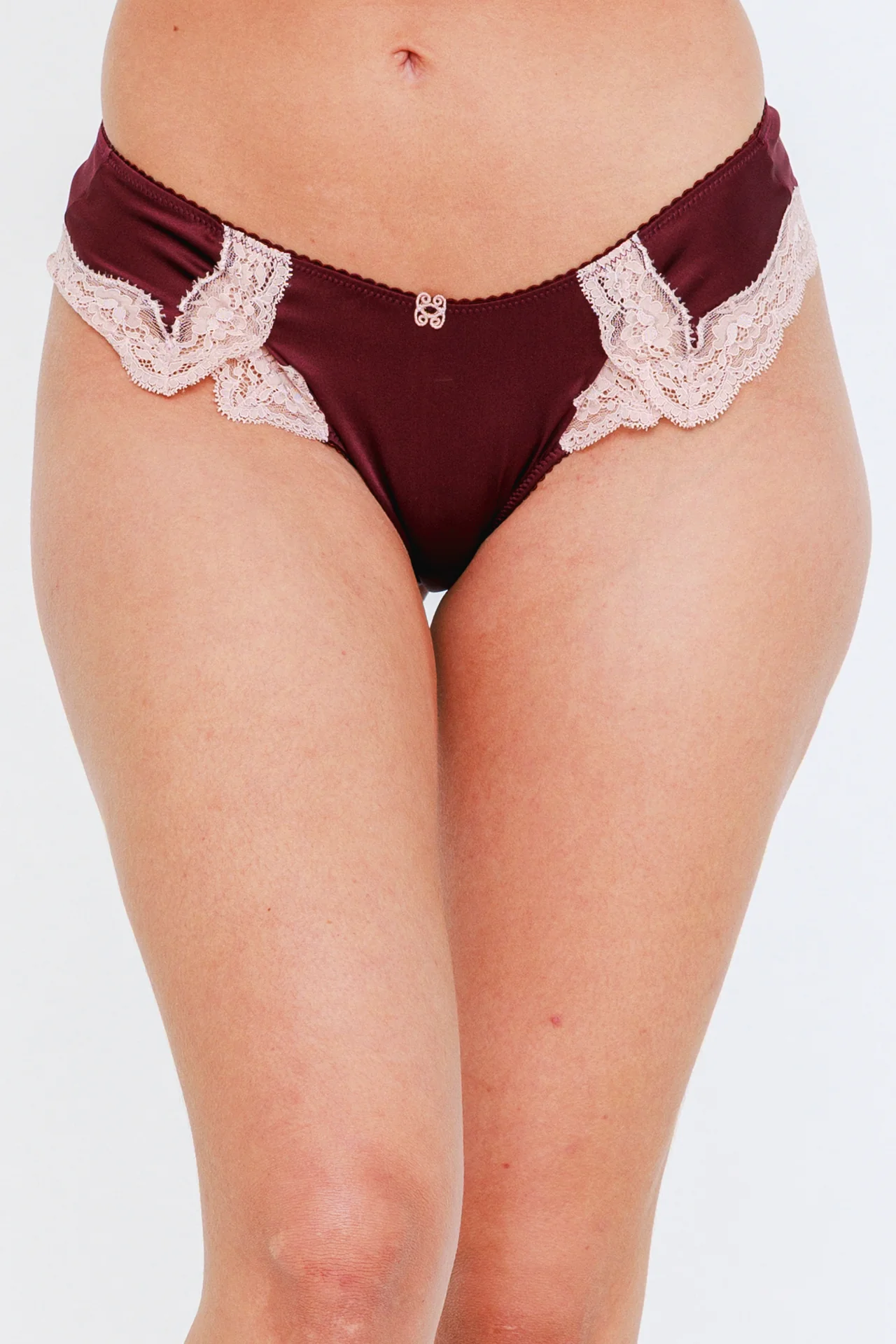 Brésilien en soie, Eggplant - Blush – Image 4